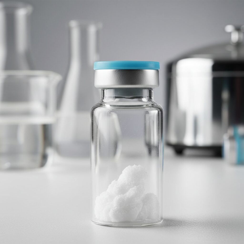 CJC1295 DAC peptide vial for sustained growth hormone release