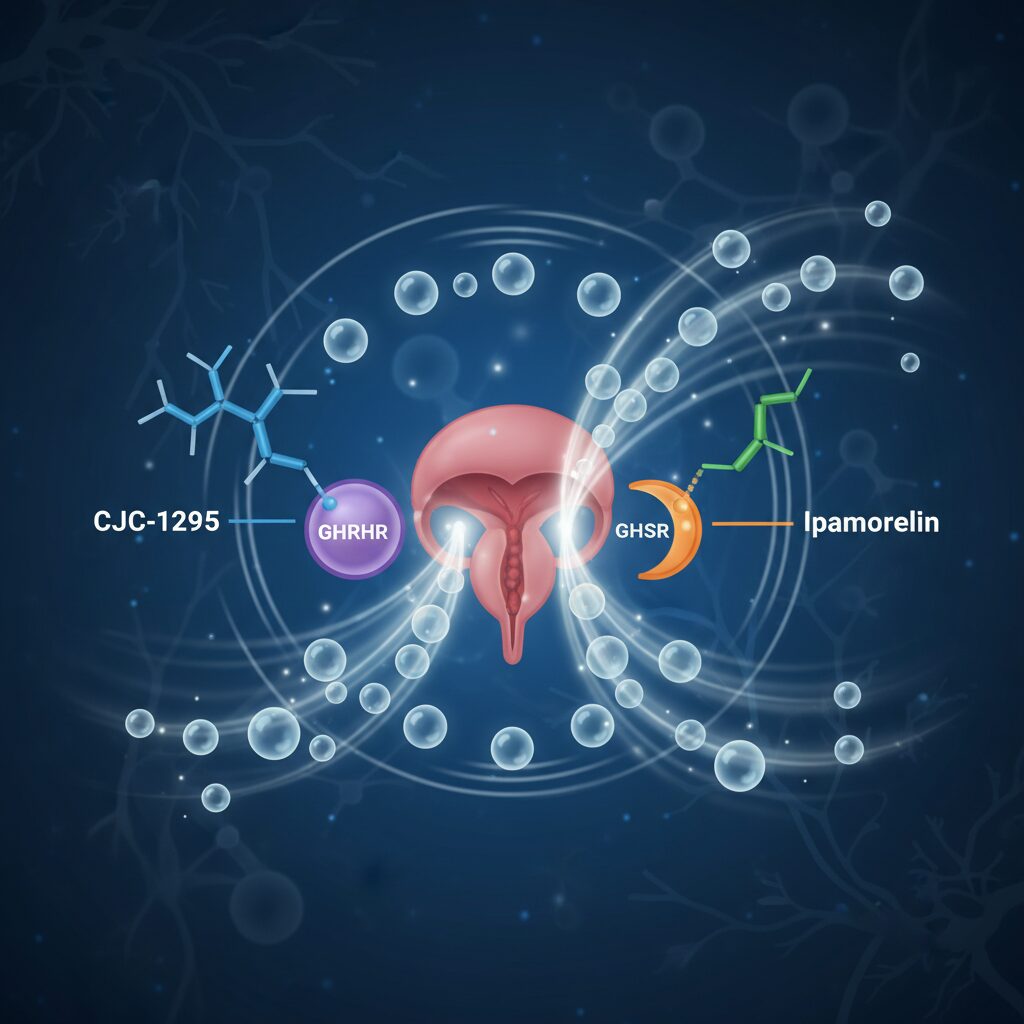 CJC1295 and Ipamorelin combination stack for pulsatile GH release
