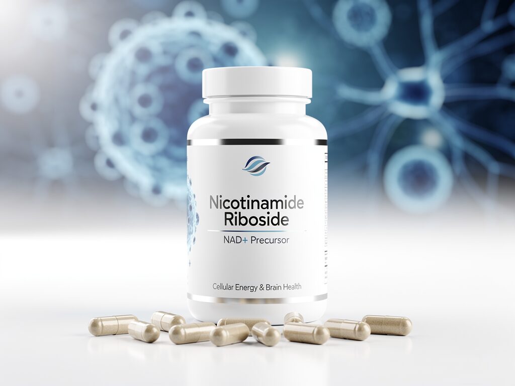 Nicotinamide riboside NAD precursor capsules for cellular energy and brain heal