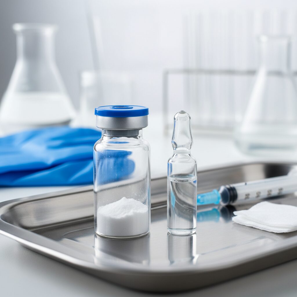 TB500 thymosin beta4 peptide vial used for recovery and healing research