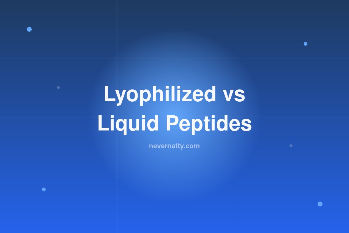 Lyophilized vs Liquid Peptides: What Actually Matters - lyophilized hero