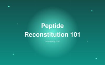 Peptide Reconstitution 101: BAC Water Ratios & Calculator